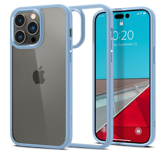 Spigen Crystal Hybrid Apple iPhone 14 Pro tok, Sierra Blue, kék – a Spigen kínálatából | Domshop
