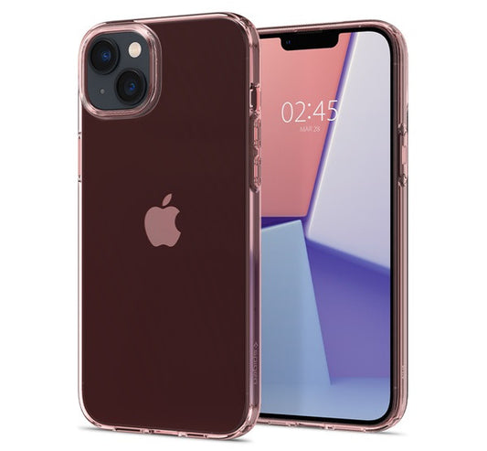 Spigen Crystal Flex Apple iPhone 14 tok, Rose Crystal, rózsaszín-átlátszó – a Spigen kínálatából | Domshop