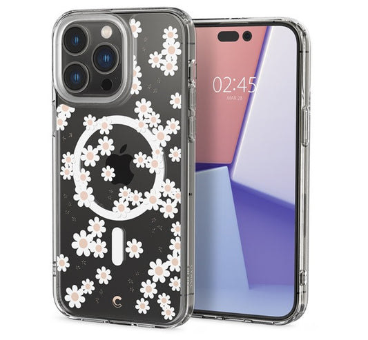Cyrill by Spigen Apple iPhone 14 Pro Max Cecile MagSafe tok, White Daisy – a Spigen kínálatából | Domshop