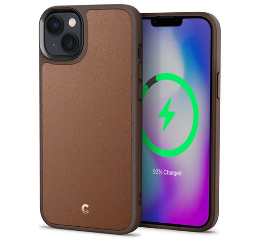Cyrill by Spigen Apple iPhone 14 Plus Kajuk MagSafe tok, Saddle Brown – a Spigen kínálatából | Domshop
