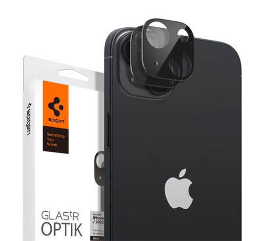 Spigen "Glas.tR SLIM EZ Fit Optik Apple iPhone 15/14 Pro Max/15/14 Pro Tempered kameravédő fólia, fekete (2db) – a Spigen kínálatából | Domshop