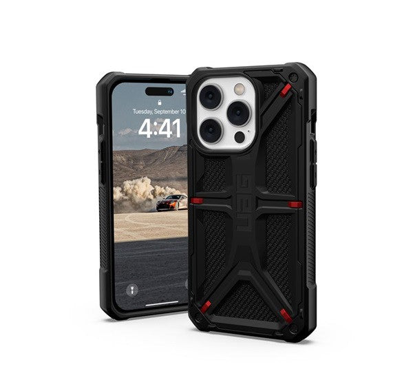 UAG Monarch Apple iPhone 14 Pro hátlap tok, Kevlar Black – iPhone 14 Pro tok a UAG kínálatából | Domshop