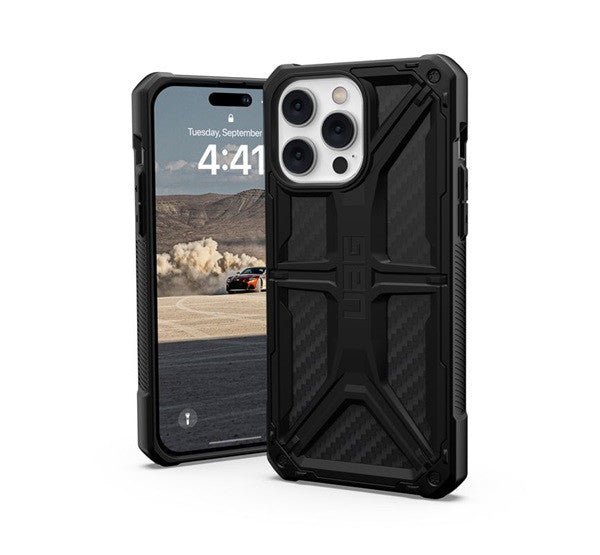 UAG Monarch Apple iPhone 14 Pro Max hátlap tok, Carbon Fiber – iPhone 14 Pro Max tok a UAG kínálatából | Domshop
