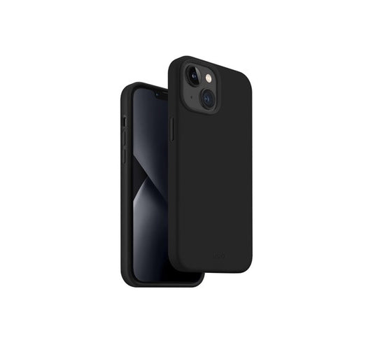Uniq Lino Apple iPhone 14 Plus, szilikon tok, fekete – a Uniq kínálatából | Domshop