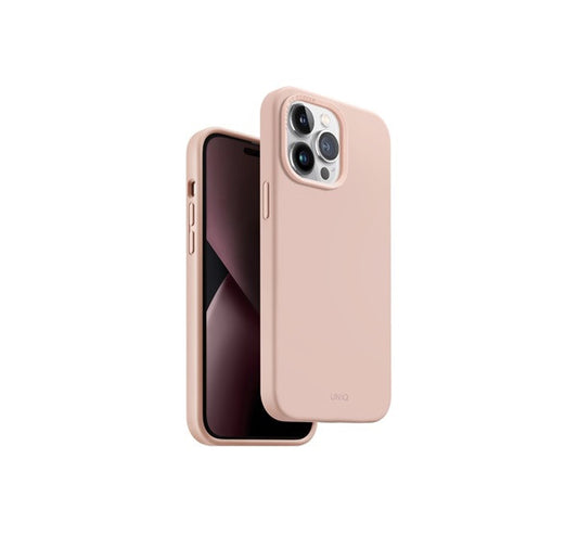 Uniq Lino Apple iPhone 14 Pro Max, szilikon tok, rózsaszín – a Uniq kínálatából | Domshop