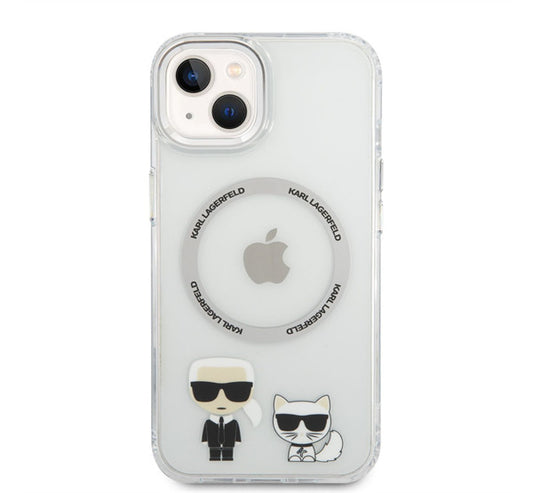 Karl Lagerfeld and Choupette MagSafe hátlap tok Apple iPhone 14 Plus, átlátszó – a Karl Lagerfeld kínálatából | Domshop