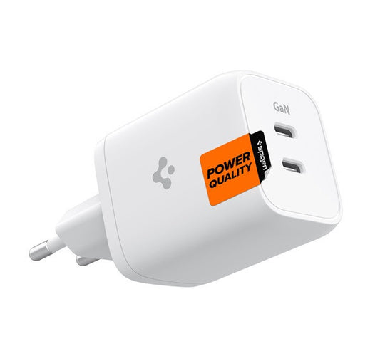 Spigen PowerArc PD2106 hálózati töltő 2xUSB-C, 65W, fekete