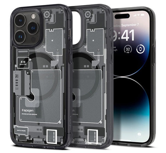 Spigen Ultra Hybrid Apple iPhone 14 Pro tok, Magsafe tok, Zero One tok, szürke – a Spigen kínálatából | Domshop