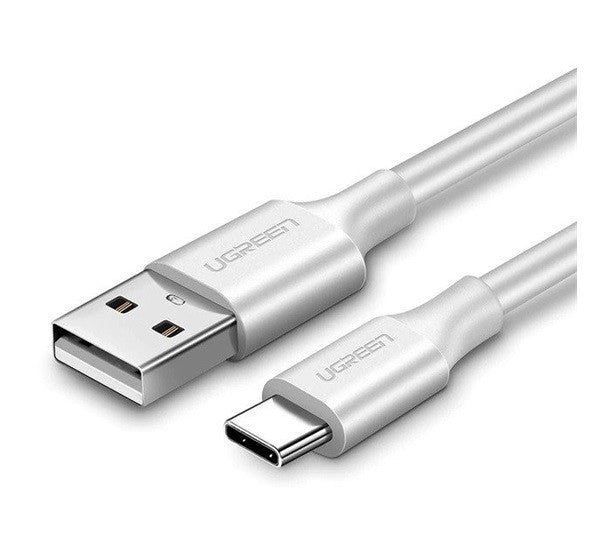 Ugreen USB-C / USB gyorstöltő- és adatkábel, 1m, fehér – USB-C kábel a Ugreen kínálatából | Domshop
