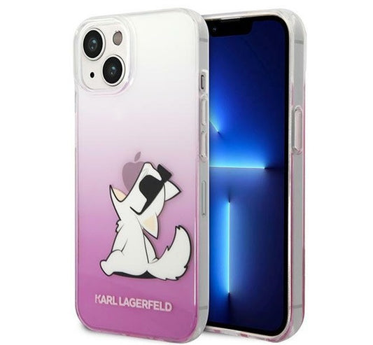 Karl Lagerfeld Choupette Fun Apple iPhone 14 Plus hátlap tok, rózsaszín – a Karl Lagerfeld kínálatából | Domshop