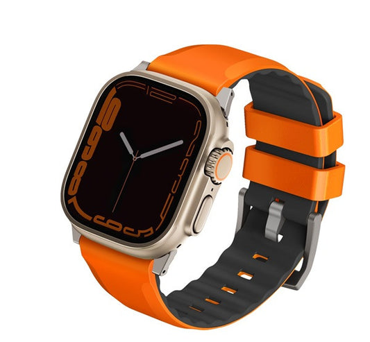 Uniq Linus Airosoft Apple Watch 42/44/45/49mm szilikon szíj, narancs – Apple Watch Szilikon Szíjak a Uniq kínálatából | Domshop