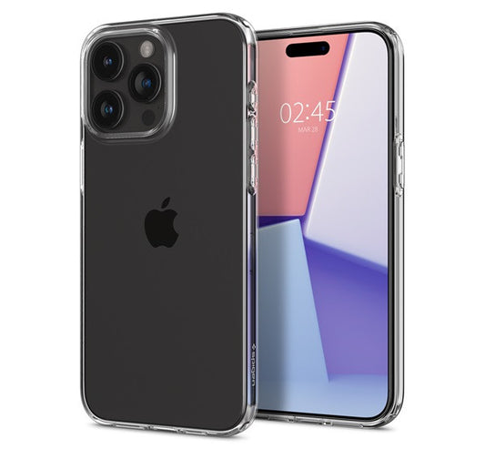 Spigen Liquid Crystal Apple iPhone 15 Pro Max tok, Crystal Clear, átlátszó – a Spigen kínálatából | Domshop