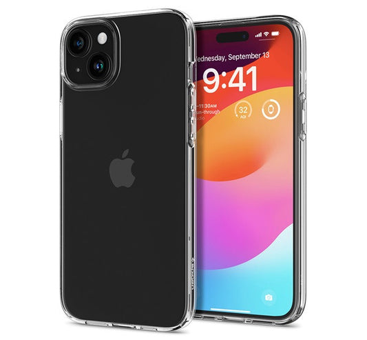 Spigen Liquid Crystal Apple iPhone 15 Plus tok, Crystal Clear, átlátszó – a Spigen kínálatából | Domshop