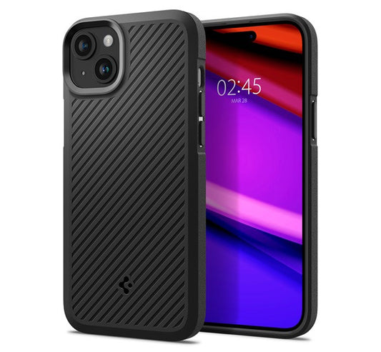 Spigen Core Armor Apple iPhone 15 Plus tok, Matte Black, fekete – a Spigen kínálatából | Domshop