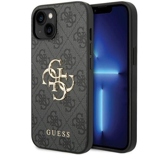 Guess 4G Big Metal Logo Apple iPhone 15 Plus hátlap tok, szürke – iPhone 15 Plus tok a Guess kínálatából | Domshop