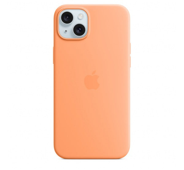 Apple iPhone 15 Plus MagSafe szilikon tok, narancssörbet – a Apple kínálatából | Domshop