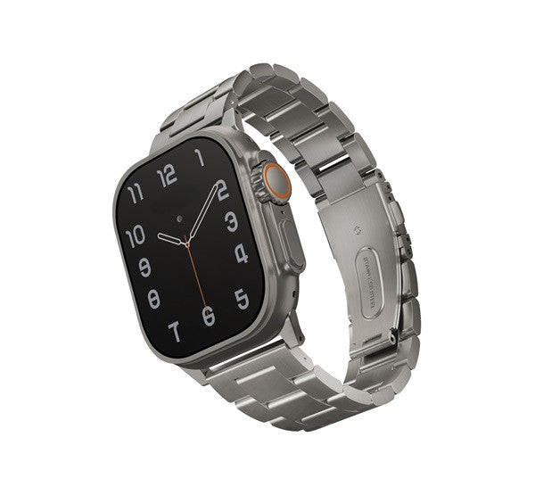 Uniq Osta Apple Watch 42/44/45/49mm fém szíj, titánium ezüst – Apple Watch Fém Szíjak a Uniq kínálatából | Domshop