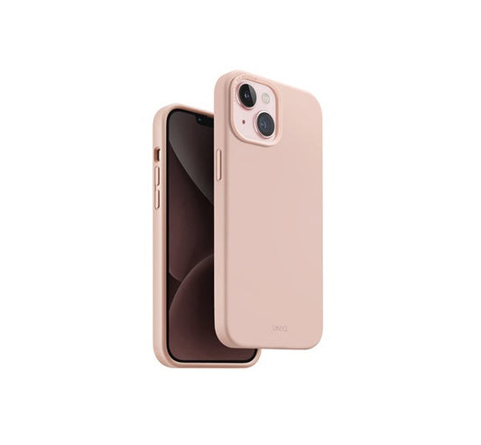 Uniq Lino Hue Apple iPhone 15 Magsafe Szilikon tok, rózsaszín – a Uniq kínálatából | Domshop