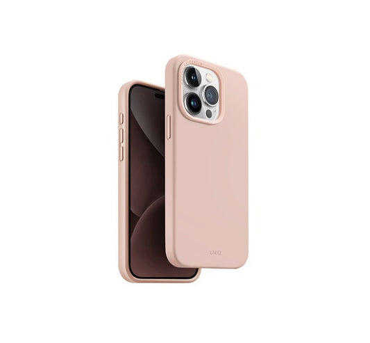Uniq Lino Hue Apple iPhone 15 Pro Magsafe Szilikon tok, rózsaszín – a Uniq kínálatából | Domshop