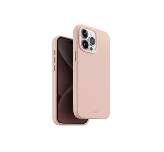 Uniq Lino Hue Apple iPhone 15 Pro Max Magsafe Szilikon tok, rózsaszín – a Uniq kínálatából | Domshop