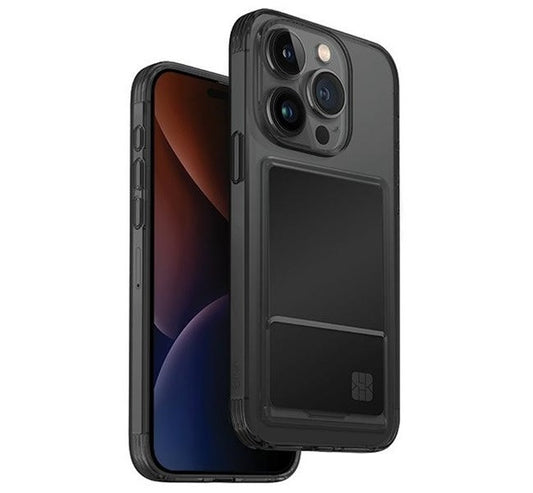Uniq Air Fender Apple iPhone 15 Pro kártyatartós tok, szürke – iPhone 15 Pro tok a Uniq kínálatából | Domshop