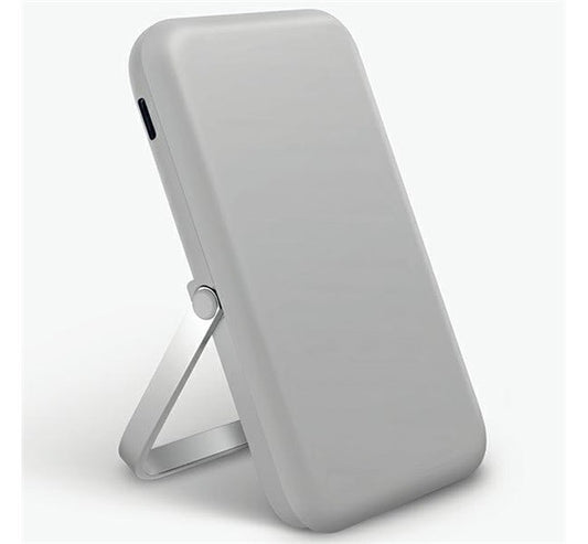 Uniq Hoveo mágneses Fast Wireless USB-C PD Power bank / külső akkumulátor / powerbank, kártyatartóval, 5000Mah, szürke – a Uniq kínálatából | Domshop