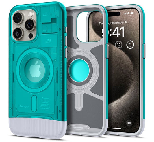 Spigen Classic C1 MagFit Apple iPhone 15 Pro tok, MagSafe, kék – a Spigen kínálatából | Domshop