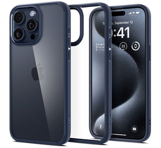 Spigen Ultra Hybrid Apple iPhone 15 Pro tok, Navy, sötétkék – iPhone 15 Pro tok a Spigen kínálatából | Domshop