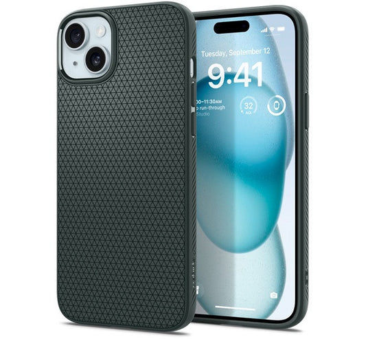 Spigen Liquid Air Apple iPhone 15 Plus tok, zöld – a Spigen kínálatából | Domshop