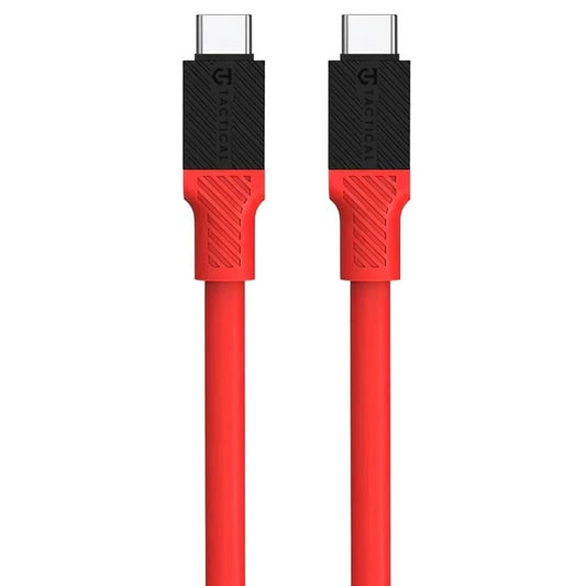 Tactical Fat Man USB-C / USB-C töltő- és adatkábel, 1m, piros – a Tactical kínálatából | Domshop