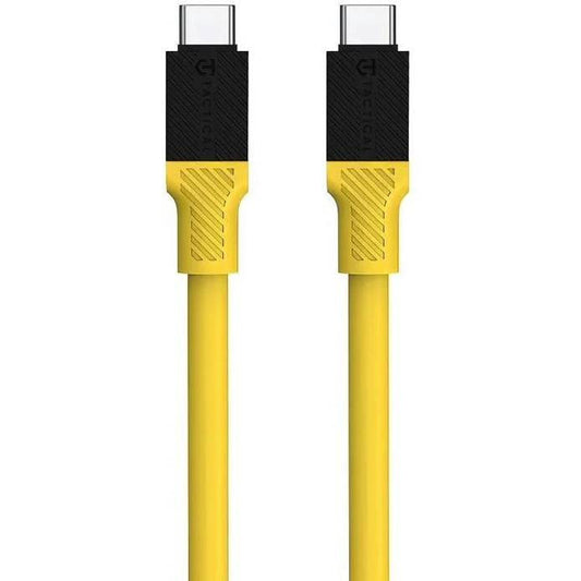 Tactical Fat Man USB-C / USB-C töltő- és adatkábel, 1m, sárga – a Tactical kínálatából | Domshop