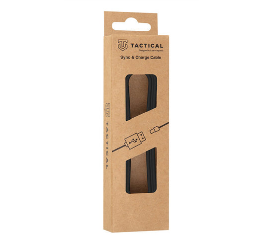Tactical Smooth Thread USB / USB-C töltő- és adatkábel, 1m, fekete – a Tactical kínálatából | Domshop