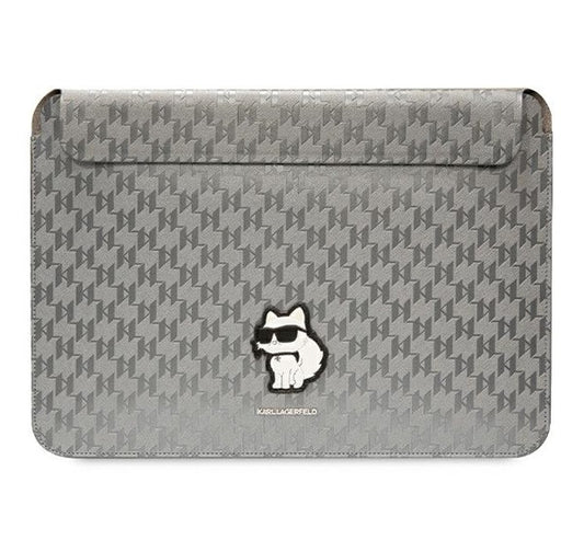 Karl Lagerfeld Sleeve Saffiano Monogram Choupette KLCS14SAKHPCG 14" laptop tok ,ezüst