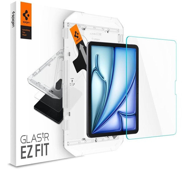 Spigen Glas.tR EZ Fit Apple  iPad Air 11" (2024 / 2025) tempered kijelzővédő fólia felhelyező kerettel (1db)