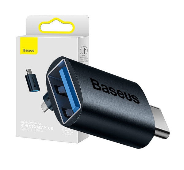 Baseus Ingenuity USB-C-USB-A OTG adapter, kék – Átalakító, hub a Baseus kínálatából | Domshop