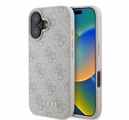Guess 4G Classic Apple iPhone 16 hátlap tok, rózsaszín GUHCP16SG4GFPI – iPhone 16 tok a Guess kínálatából | Domshop