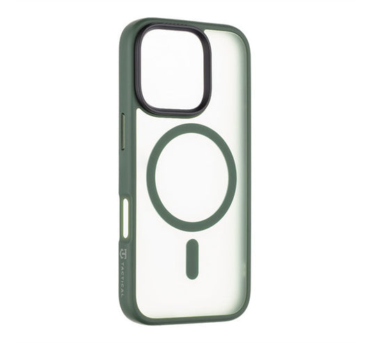 Tactical MagForce Hyperstealth Apple iPhone 16 Pro MagSafe kompatibilis tok, áttetsző/sötétszöld