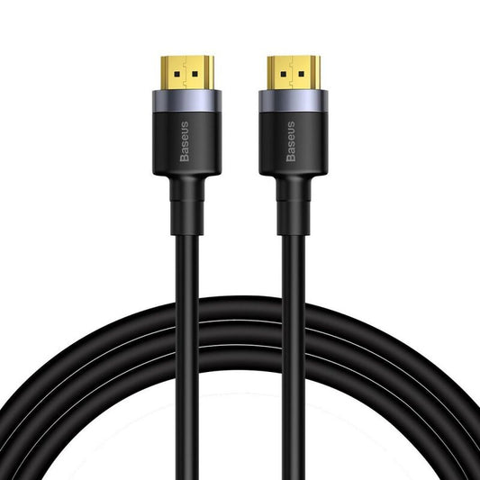 Adatkábel, HDMI - HDMI, v2.0, 100 cm, 4K, 3D, 60 Hz, Baseus Cafule, CADKLF-E01, fekete/szürke -  HDMI kábel a Domshop kínálatából