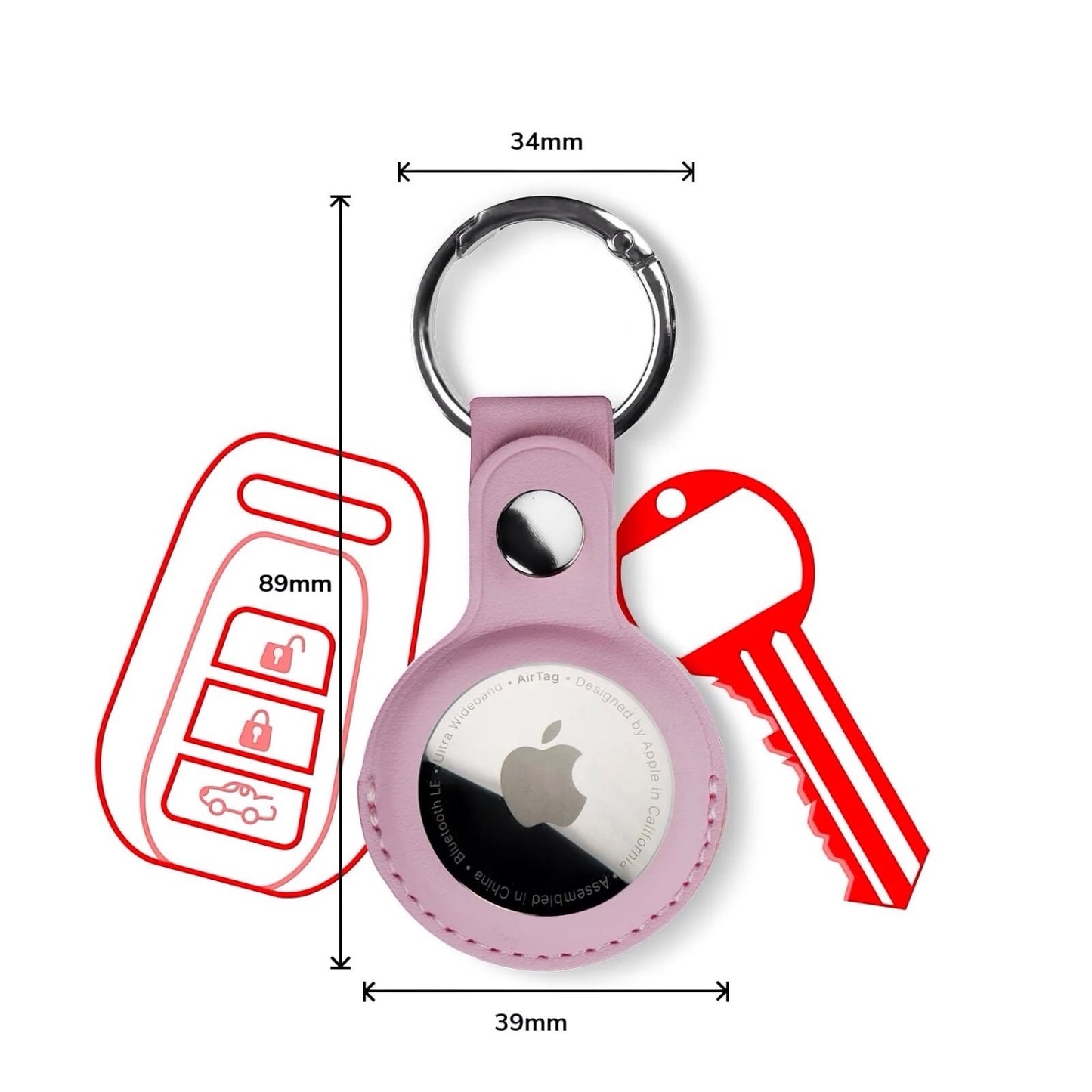 AirTag Műbőr Kulcstartó -  AirTag kiegészítők - Domshop a Domshop kínálatából