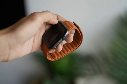 Apple Watch Mágneses Bőr Szíj -  Apple Watch Bőr Szíjak - Domshop a Domshop kínálatából