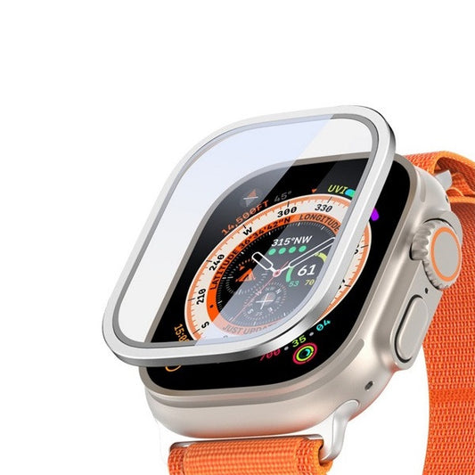Apple Watch Ultra 1-2 (49 mm), Kijelzővédő fólia, ütésálló fólia (az íves részre NEM hajlik rá!), Tempered Glass (edzett üveg), Dux Ducis Flas, ezüst -  Apple Watch Fóliák a Domshop kínálatából