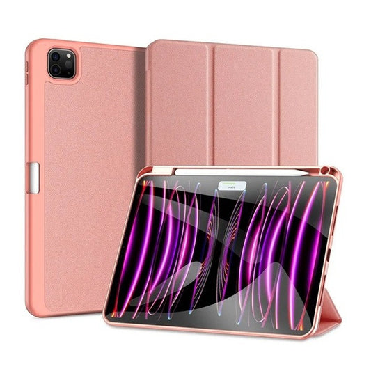 Apple iPad Pro 11 (2024), mappa tok, Smart Case, érintőceruza tartó, Dux Ducis Domo, rózsaszín -  iPad Pro 11" (2024) tok a Domshop kínálatából