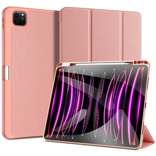 Apple iPad Pro 13 (2024), mappa tok, Smart Case, érintőceruza tartó, Dux Ducis Domo, rózsaszín -  iPad Pro 13" (2024) tok a Domshop kínálatából