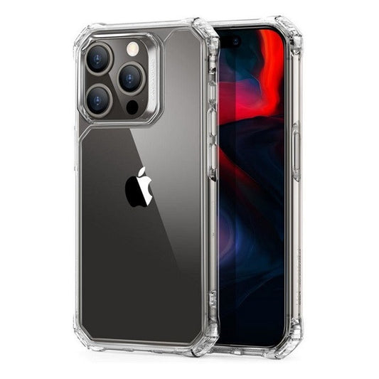 Apple iPhone 15 Pro Max, Szilikon tok, műanyag hátlappal, légpárnás sarok, közepesen ütésálló, ESR Air Armor, átlátszó -  iPhone 15 Pro Max tok a Domshop kínálatából