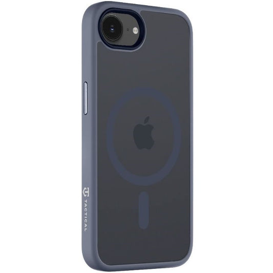 Apple iPhone 16e, Műanyag hátlap védőtok + szilikon keret, közepesen ütésálló, Magsafe kompatibilis, Tactical MagForce Hyperstealth, áttetsző/sötétkék -  iPhone 16e tok a Domshop kínálatából