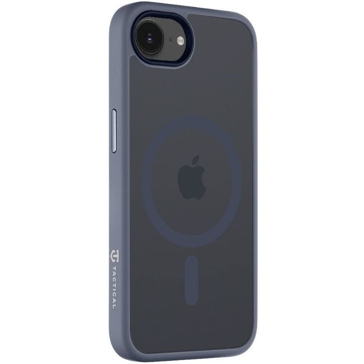 Apple iPhone 16e, Műanyag hátlap védőtok + szilikon keret, közepesen ütésálló, Magsafe kompatibilis, Tactical MagForce Hyperstealth, áttetsző/sötétkék -  iPhone 16e tok a Domshop kínálatából