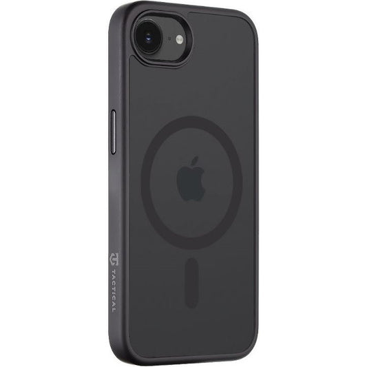 Apple iPhone 16e, Műanyag hátlap védőtok + szilikon keret, közepesen ütésálló, Magsafe kompatibilis, Tactical MagForce Hyperstealth, áttetsző/szürke -  iPhone 16e tok a Domshop kínálatából