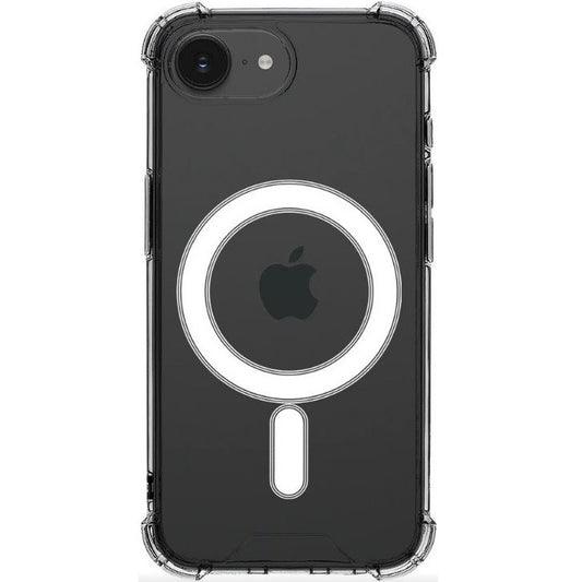 Apple iPhone 16e, Műanyag hátlap védőtok + szilikon keret, közepesen ütésálló, Magsafe töltővel kompatibilis, Tactical MagForce Plyo, átlátszó -  iPhone 16e tok a Domshop kínálatából