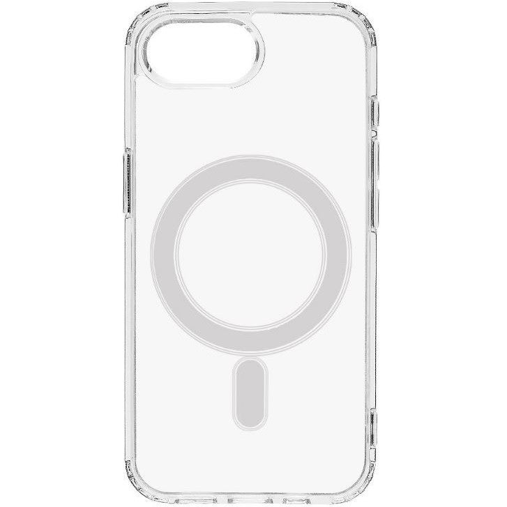 Apple iPhone 16e, Műanyag hátlap védőtok + szilikon keret, közepesen ütésálló, Magsafe töltővel kompatibilis, Tactical MagForce, átlátszó -  iPhone 16e tok a Domshop kínálatából