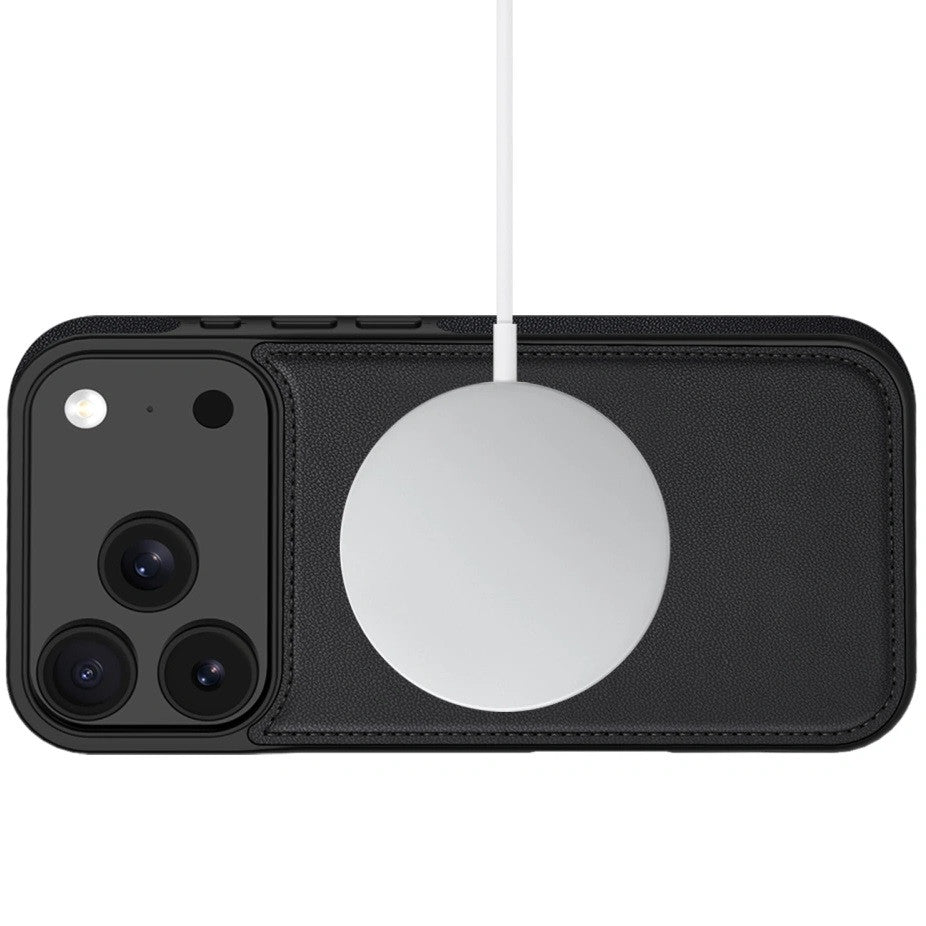 Apple iPhone 16e, Oldalra nyíló tok, stand, mágnes csattal, kivehető tokkal, Magsafe töltővel kompatibilis, TP Wallett Magsafe, fekete -  iPhone 16e tok a Domshop kínálatából